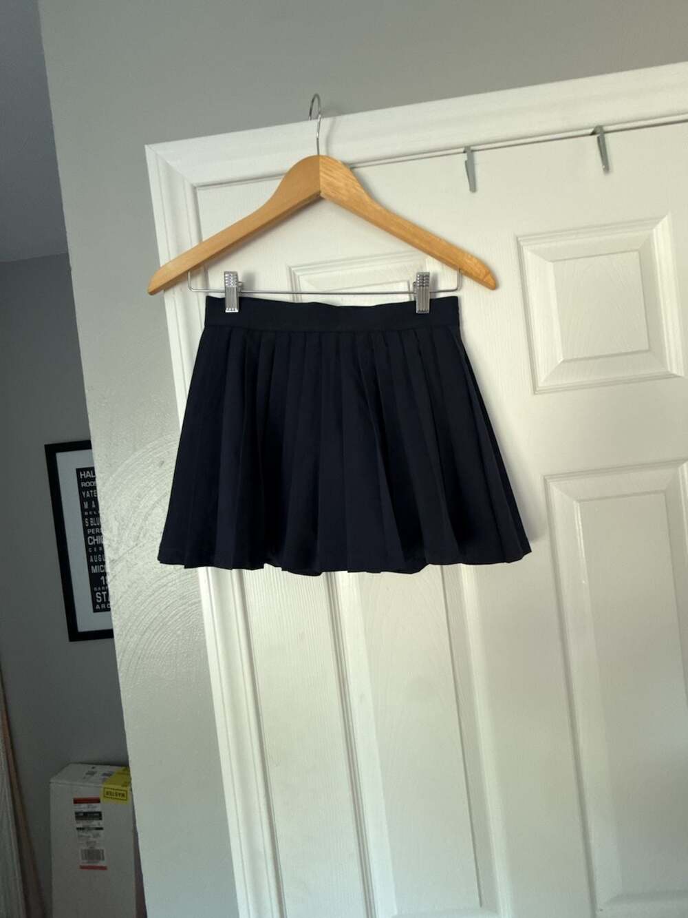 Athleta Girl Black Pleated Athletic Tennis Skort Size L 12
